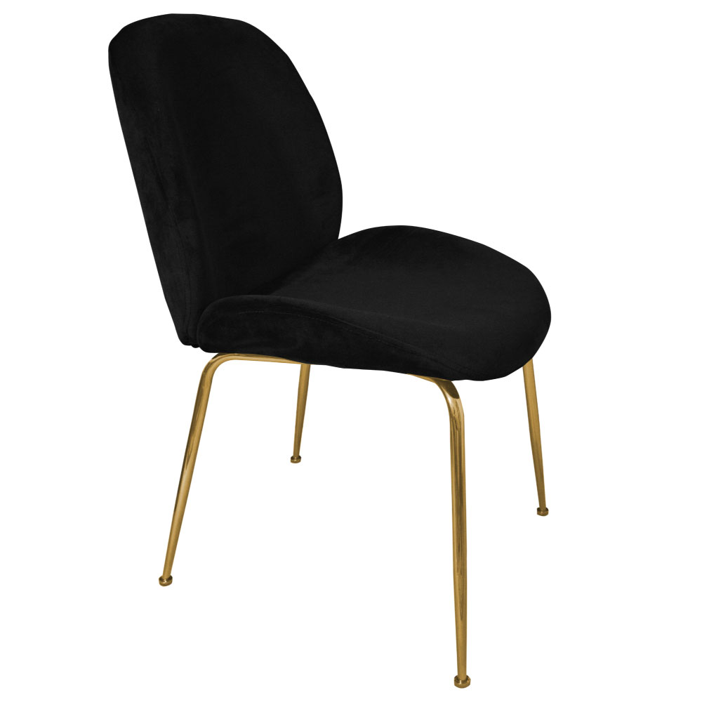 Silla Stella Negra Pata Dorada (9 pzs) - Imagen 2