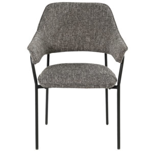 SILLA DAKAR CON BRAZOS GRIS OSCURO