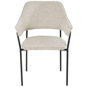 SILLA DAKAR CON BRAZOS GREIGE