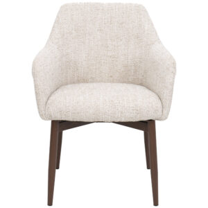 SILLA TANGER CON BRAZOS TAUPÉ