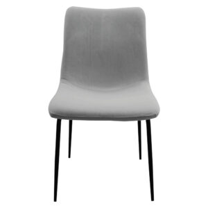 SILLA NOLAN LISA GRIS PATA NEGRA